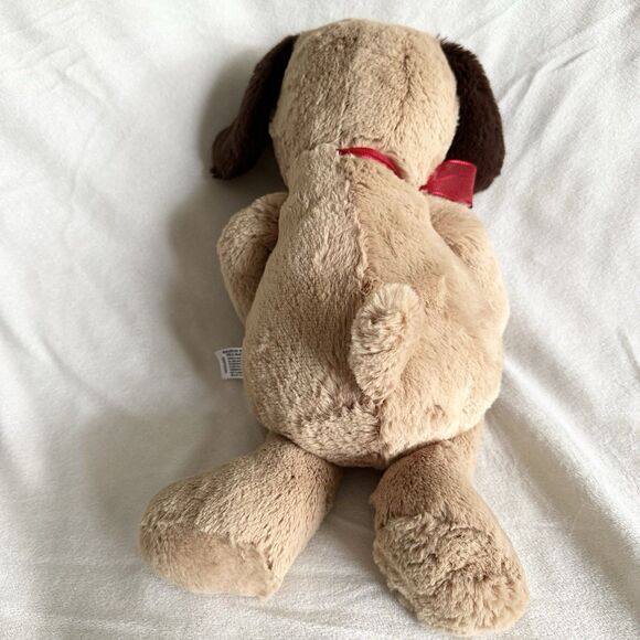 Aurora World Cooper Brown Dog Puppy Plush Sitting Red Bow 14” Toy 2024 - Picture 4 of 7